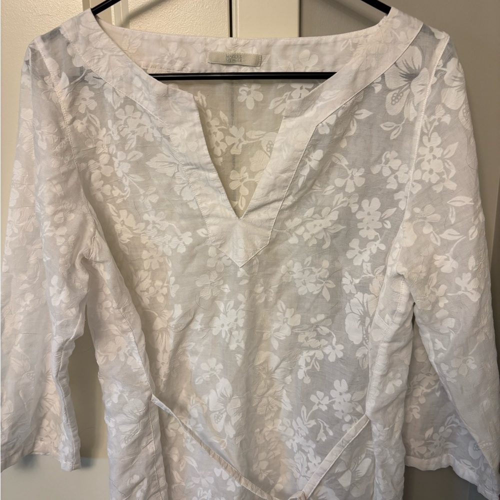 Marks & Spencer Ivory Floral Top